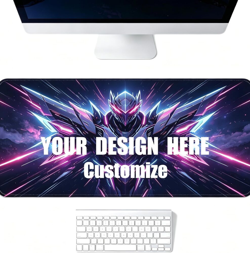 Personalized Photo & Logo Custom Mouse Pad Large Waterproof Office Gaming Desk Mat
